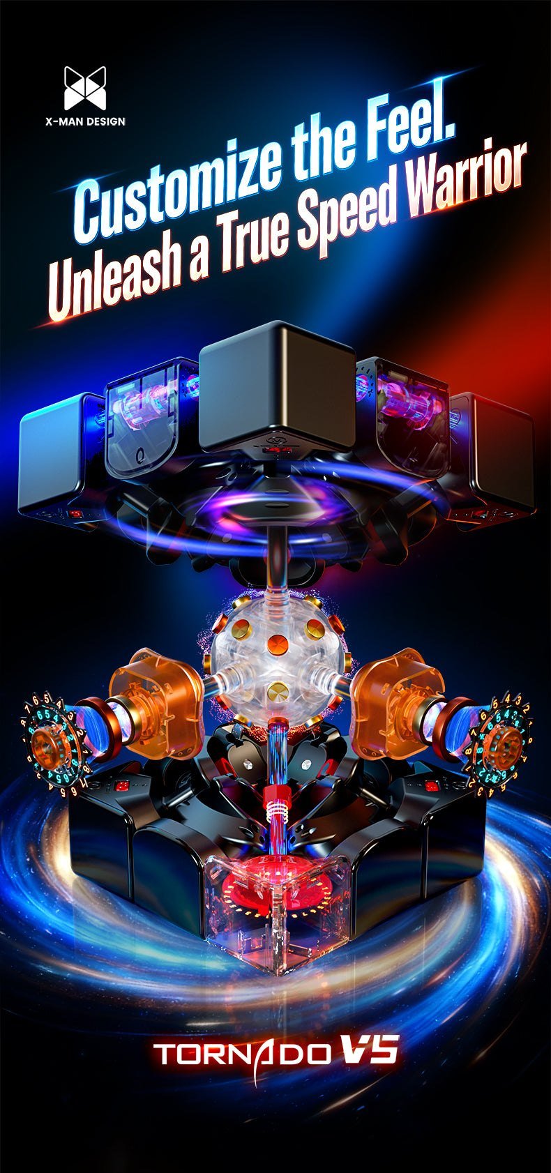 X-Man Tornado V5 Pioneer customizable feel