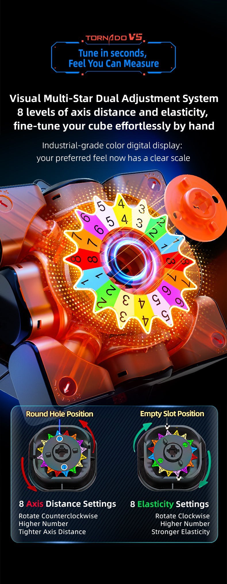 X-Man Tornado V5 Pioneer visual dual adjustment system